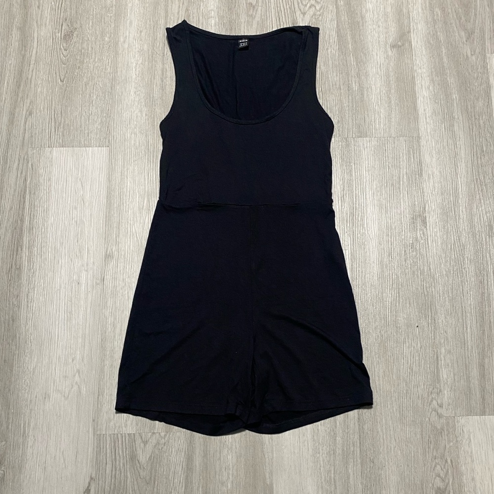 Black Sleeveless Romper